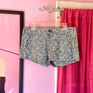 Y2k Vintage Green Floral Cheeky Spring Stylish Booty Shorts 100 Cotton Women’s 7